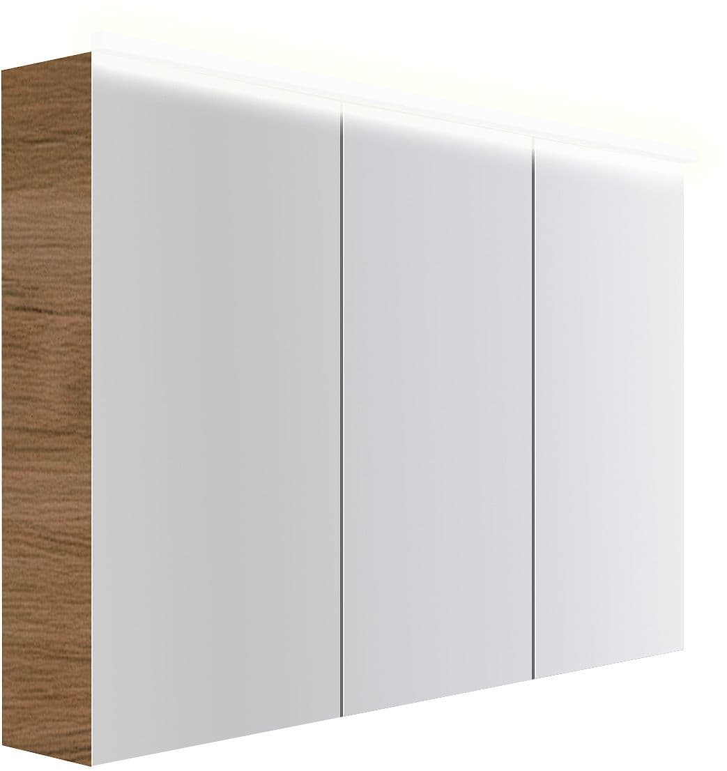 ARMOIRE TOILETTE COFFEE 3 PORTES 1200MM 4250K CHENE DECOR CARAMELLE
