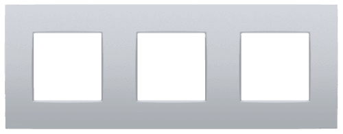 Plaque de recouvrement triple, entraxe de 71 mm, couleur Niko Intense sterling coated