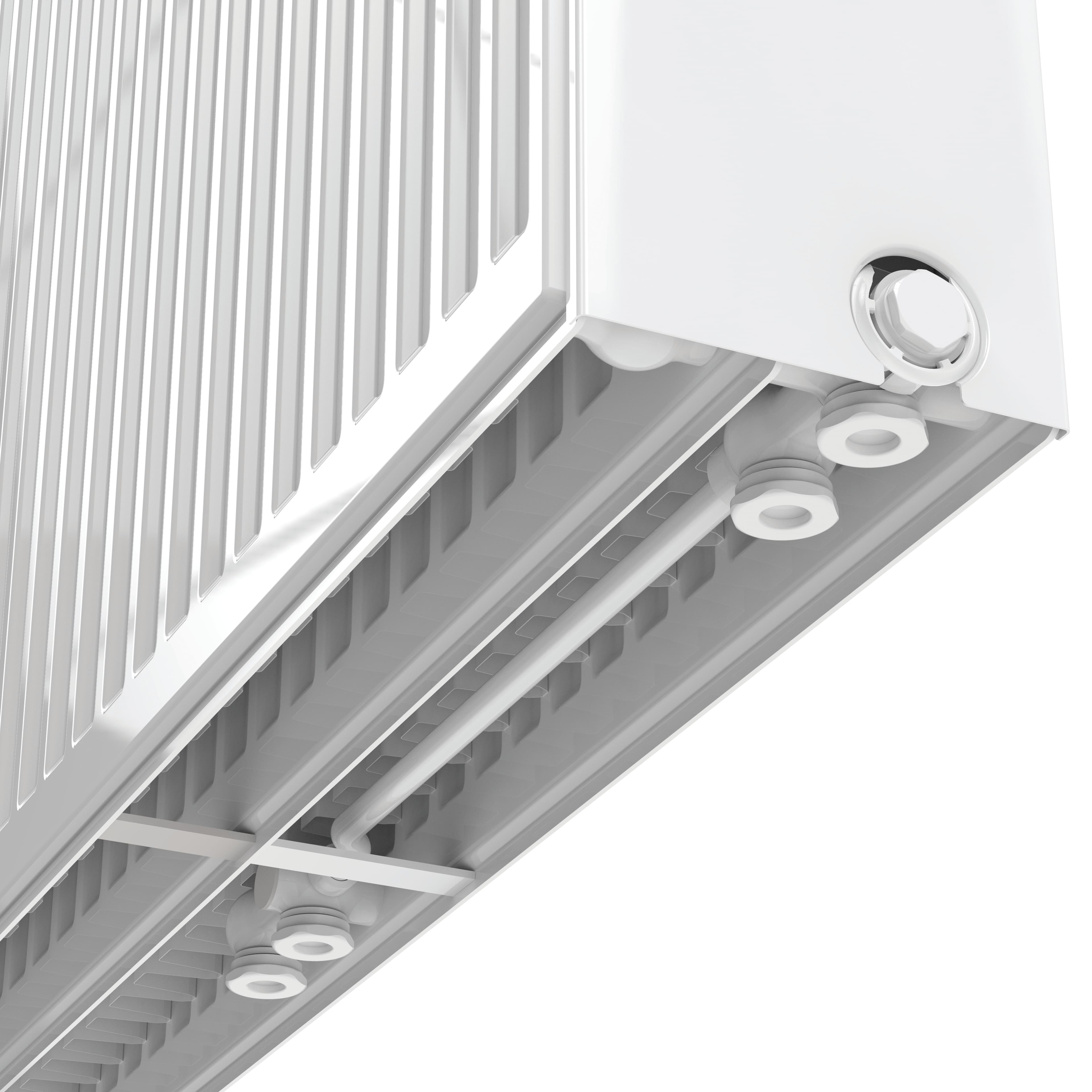 STELRAD NOVELLO RADIATEUR PANNEAU - T33 - 8 RACCORDEMENTS - 500X2000MM - 4112W - BLANC BRILLANT