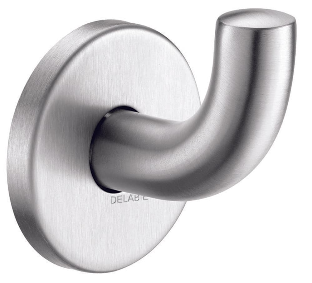 Delabie patère modèle court 62x65x73mm inox satiné fixations invisibles