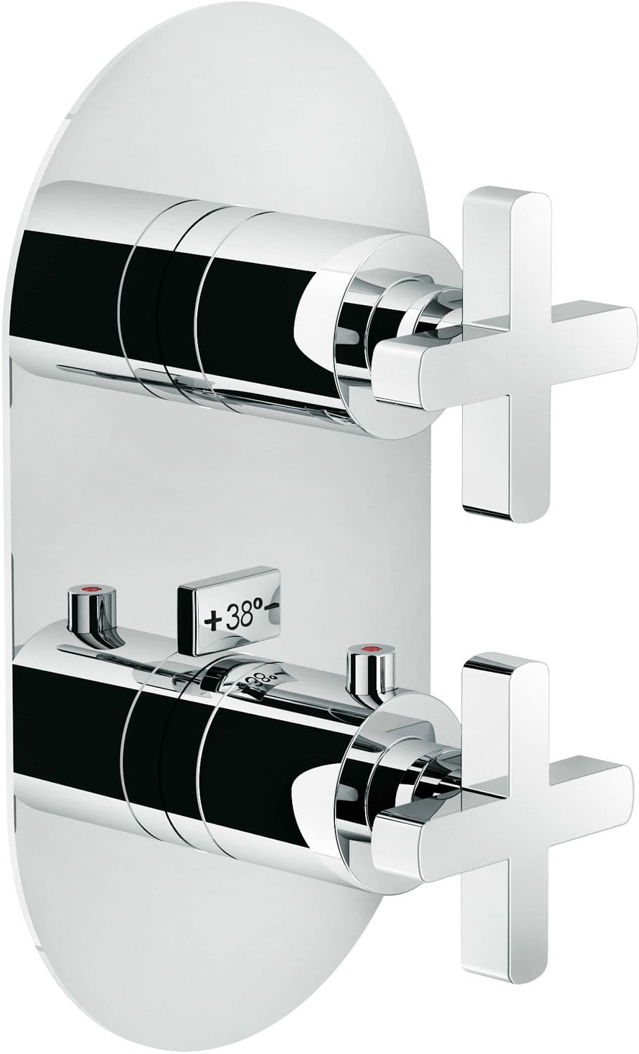 SET DE FINITION THERMOSTAT+INVERSEUR LIRA NOBILI CHROME