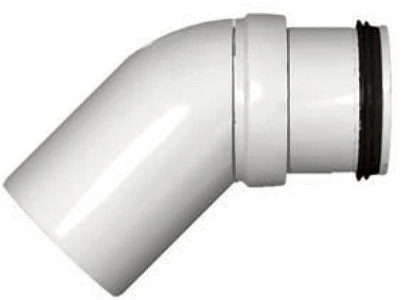 COUDE PP 45° MF  40MM BLANC