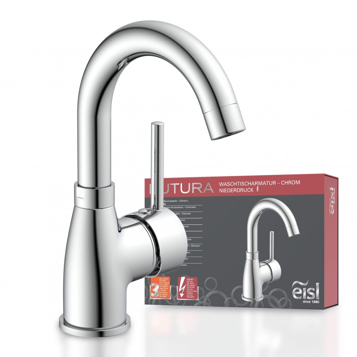 NI075FUTCR-LP FUTURA Mitigeur lavabo basse pression, chromé