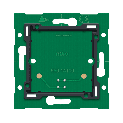 Platine murale simple avec connecteur pour Niko Home Control