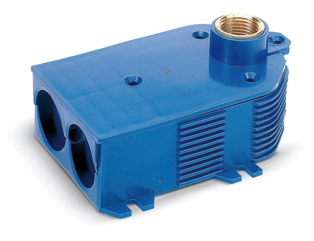 SYSTEMPEX boîtier double sanitaire/chauffage D3/4"M 1/2"F