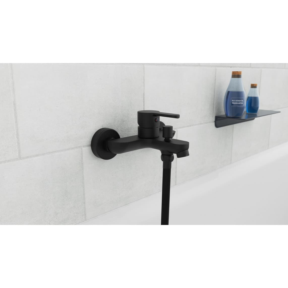 44306 DENVER Mitigeur bain/douche, noir mat