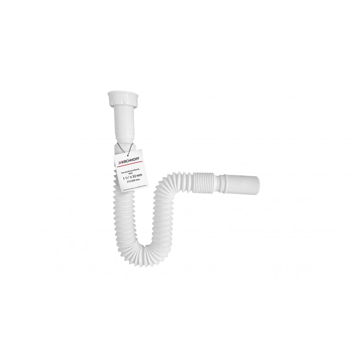 98836748 KS Tube de raccordement Flex, blanc, 1 1/4" x 32 mm, 315-830 mm