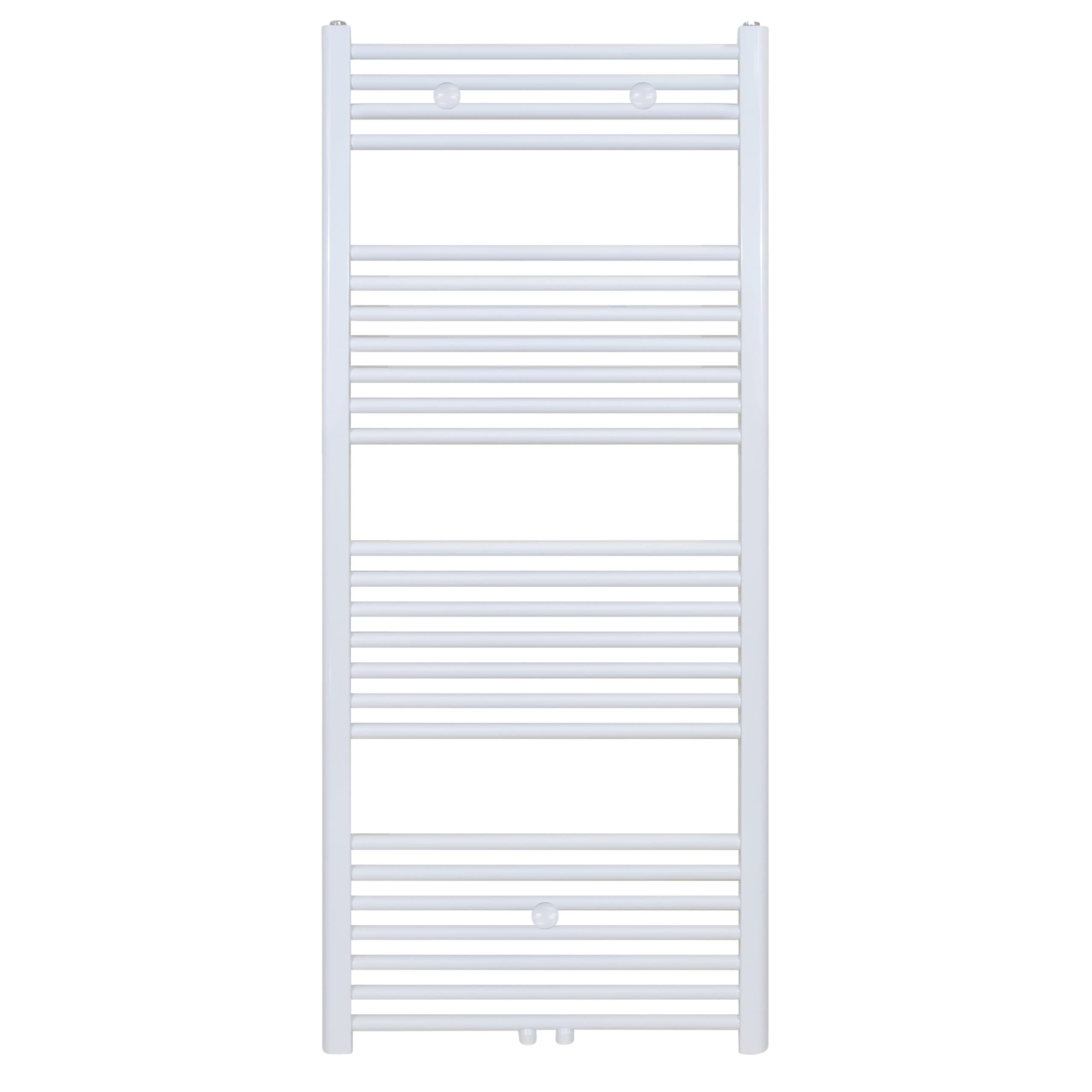 BELRAD SÈCHE-SERVIETTES - RACCORDEMENT GAUCHE-DROITE/CENTRAL - 655 WATT - 1400X500CM - BLANC BRILLANT