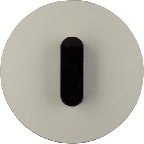 Plaque de recouvrement avec manette pour interrupteur rotatif / poussoir Serie R.classic Alu, Noir