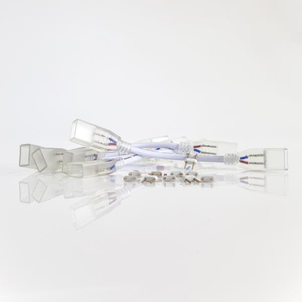 Broche pour neon cordon lumineux, avec alimentation, ensemble de 5 pièces