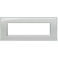 LivingLight - plaque rectangulaire 7 modules Gris givré