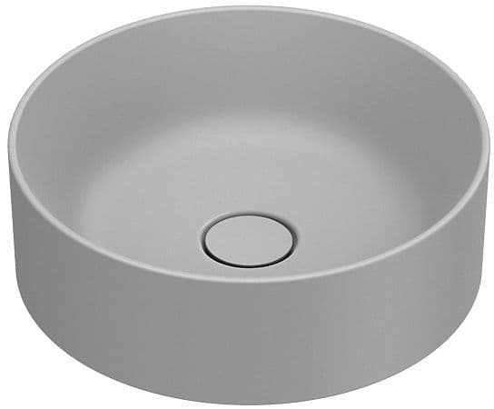 VASQUE A POSER ZERO CATALANO CATAGLAZE+ DIAMETRE 40 H13 SANS TROP-PLEIN CEMENTO SATINATO