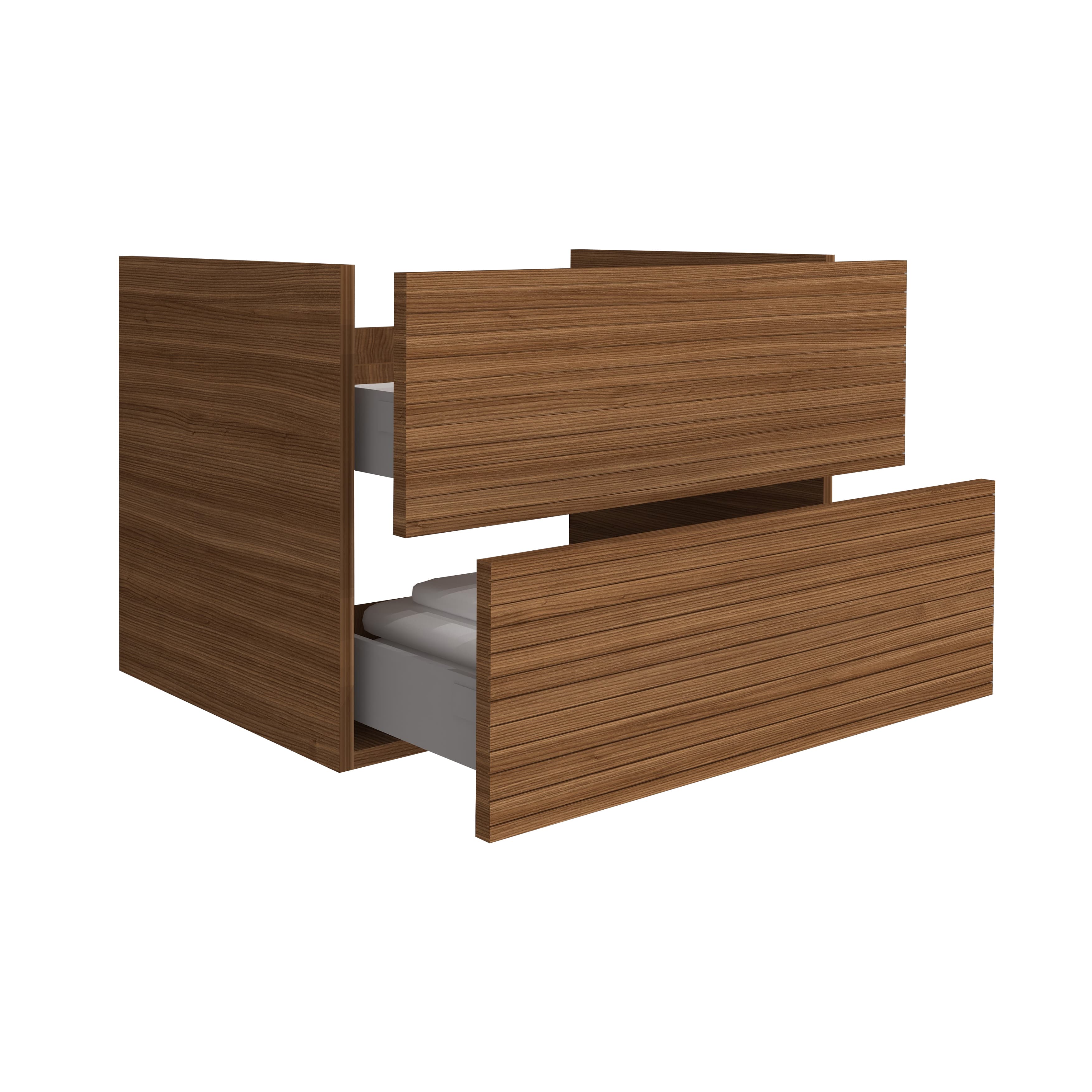 Elite meuble sous-plan avec relief horizontal (80CM) - Marron