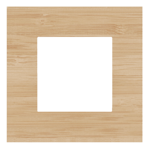 Plaque de recouvrement simple, couleur Niko Pure bamboo