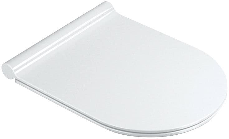 SIEGE WC COMPACT ZERO 46 SLIM CATALANO LIFT OFF/SOFT-CLOSE ANTIBACTERIEN BLANC