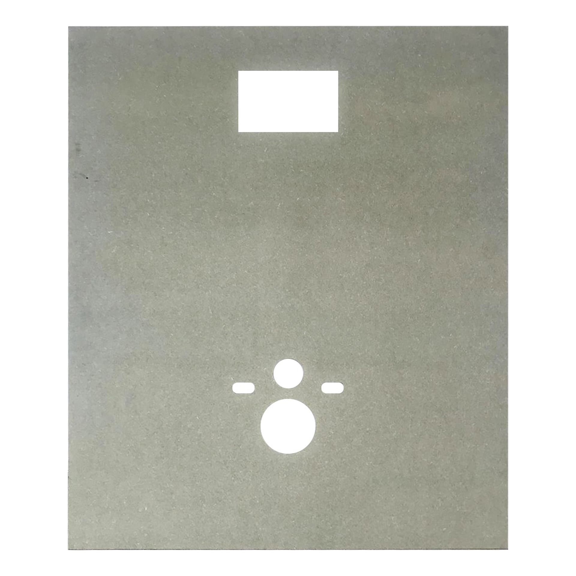 ALONI PANNEAU RÉSISTANT À L'EAU POUR WC SUSPENDU - MDF - PRÉPERFORÉ - COMPATIBLE AVEC RÉSERVOIRS ENCASTRÉS GEBERIT - 120X100X1,5 CM