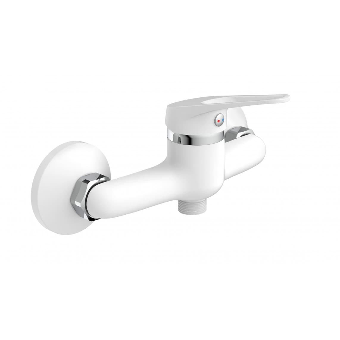 NI168SCR-W SPEED Douchekraan, wit/chroom