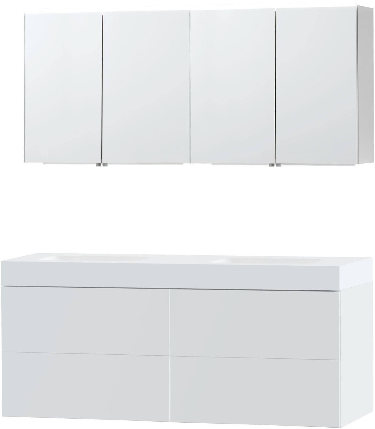 MEUBLE PURO DUO BLANC 160 SOLID PURO ARMOIRE TOILLETTE