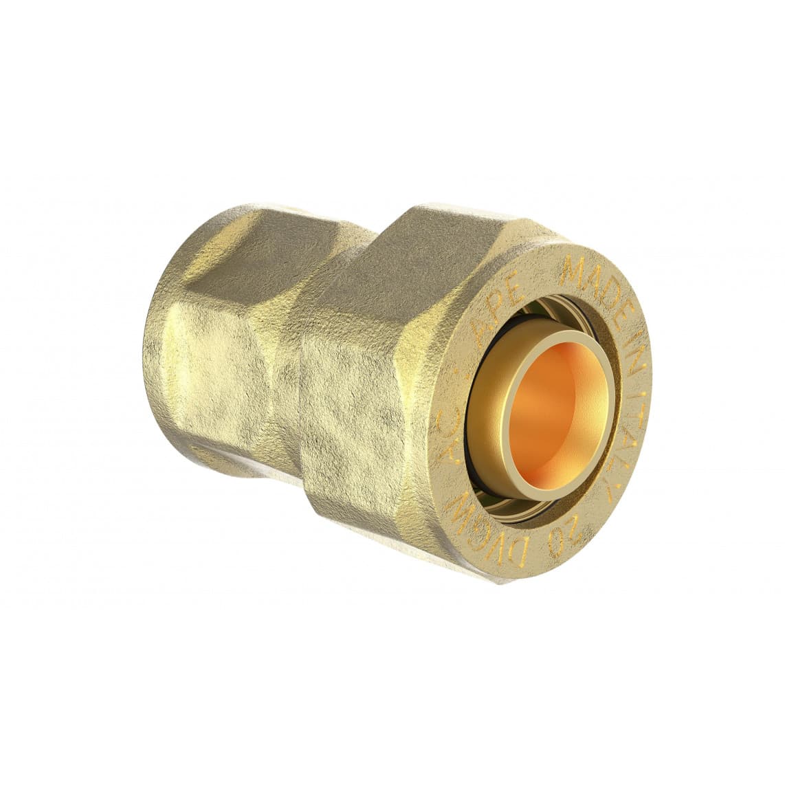 988903655 LT pièce intermédiaire, vierge, 26 mm x 1" F, raccord à serrer pour tube multicouche