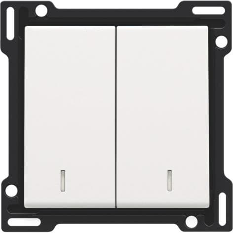 Set de finition avec double voyant pour interrupteur double allumage, interrupteur va & vient