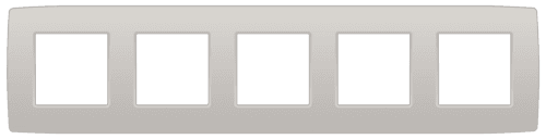 Plaque de recouvrement quintuple, entraxe de 71 mm, couleur Niko Original light grey