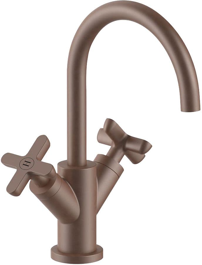 MITIGEUR LAVABO ICONA CLASSIC FANTINI SANS VIDAGE SAILLE 160MM MAT COPPER PVD