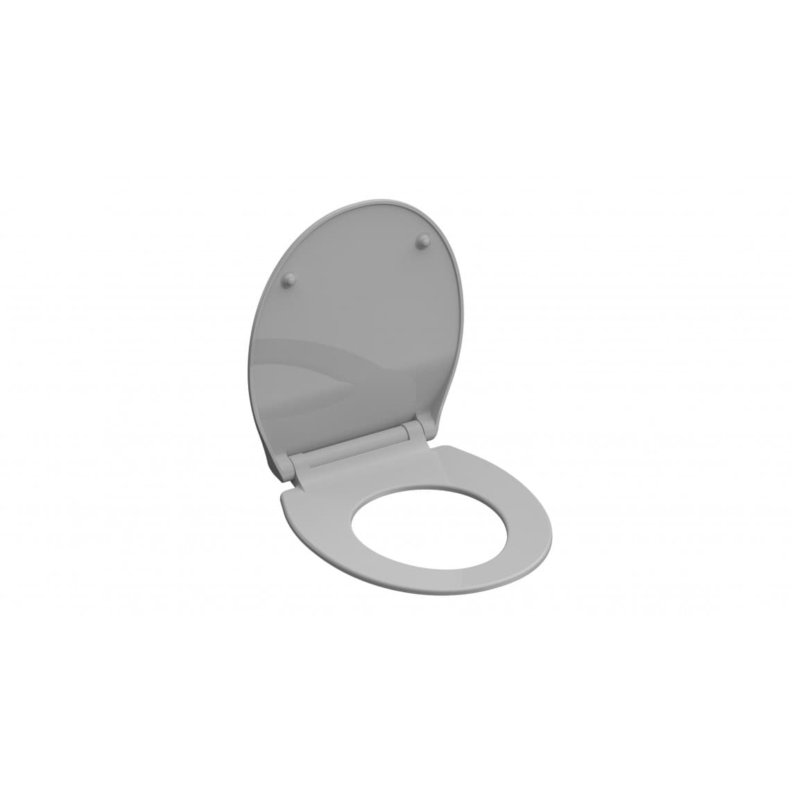 82702 Duroplast Toilet seat SLIM GREY, with soft close and quick release