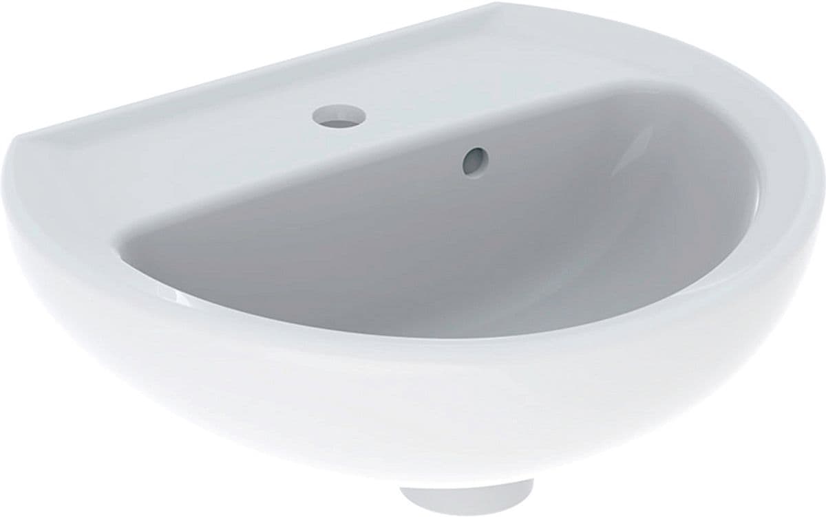 LAVE-MAINS BASTIA GEBERIT 40CM +TROU ROBINET/TROP-PLEIN BLANC