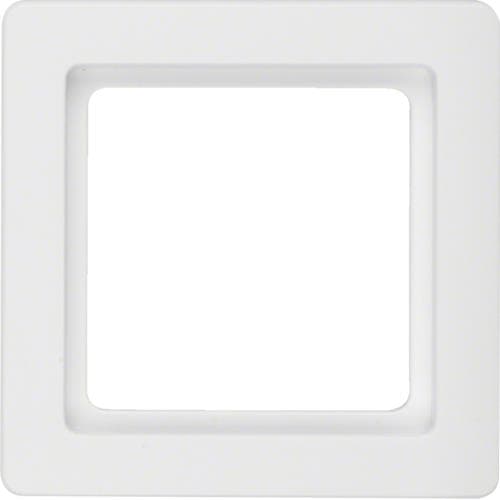 Plaque de recouvrement 1 poste Berker Q.1 Blanc polaire, Velours