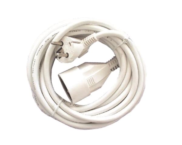 Rallonge 3 x 1.5mm² 5m Blanche