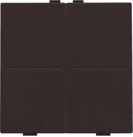 Touche double pour interrupteur sans fil ou bouton - poussoir à 4 boutons de commande dark Brown