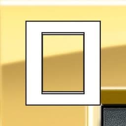 LivingLight - plaque rectangulaire 3 + 3 modules Or