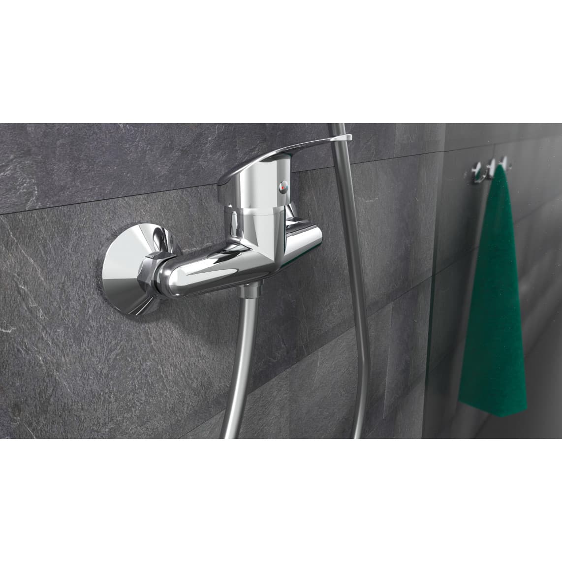 NI168CR GRANDE VITA CLASSIC Douchekraan, chroom