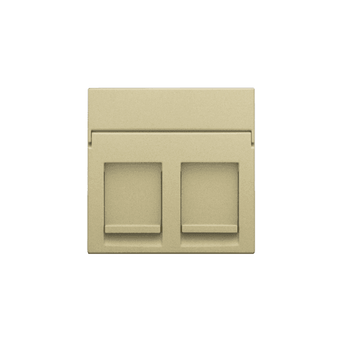 Enjoliveur data 2x RJ, couleur gold coated