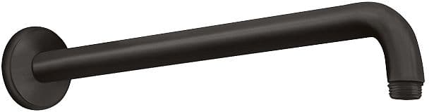 BRAS DE DOUCHE MURAL HG 1/2" 90° SAILLIE 38,9CM NOIR MAT