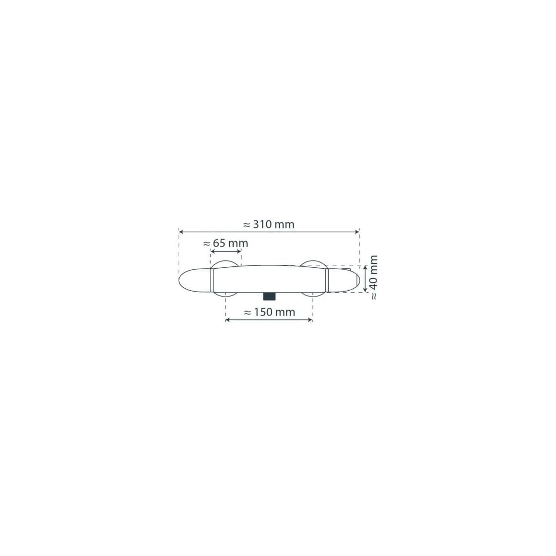 52435 SUPRA Mitigeur thermostatique de douche, chromé