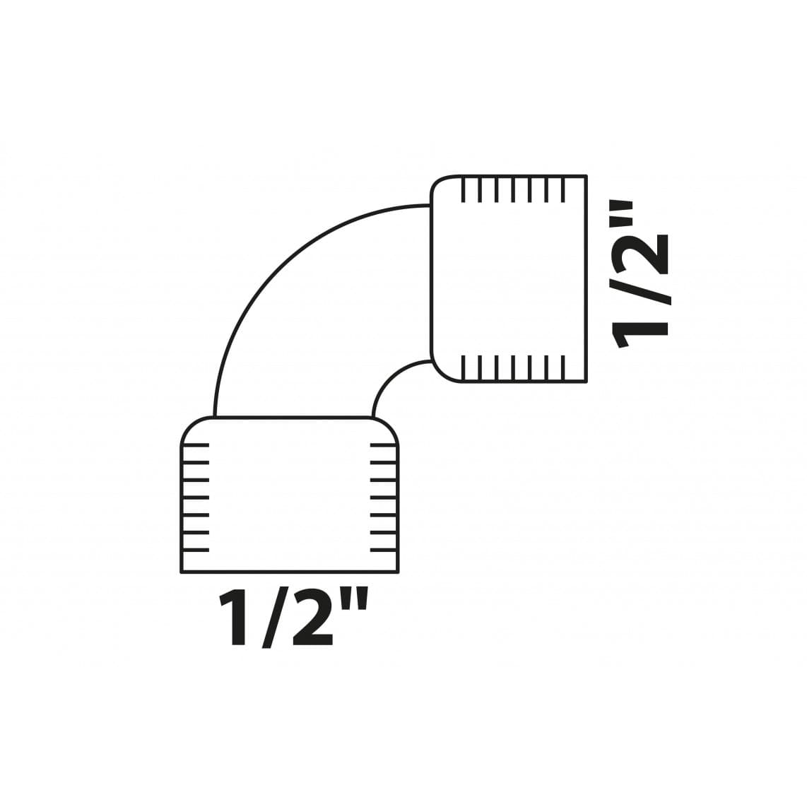988955213 BR coude 90°, vierge, 1/2" F, (3090)