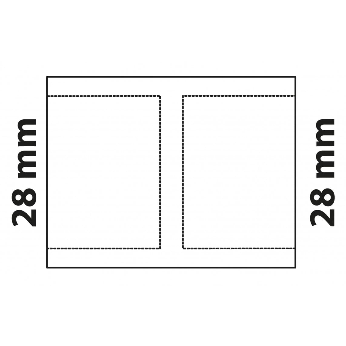 989096055 CU manchon double, vierge, 28 mm, 2 manchons, (5270)