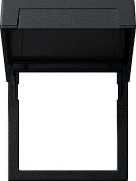 Cadre de montage avec clapet Noir mat (laqué)