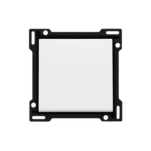 Set de finition pour interrupteur ou bouton-poussoir simple, couleur white coated