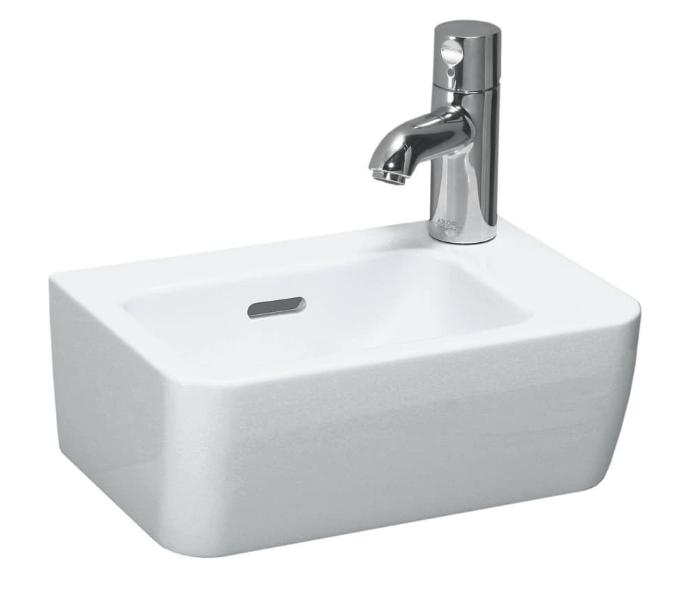 Laufen Pro S lave-mains 360x250 mm blanc 1 trou robine à droite porcelaine
