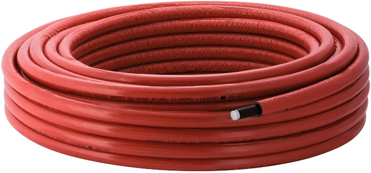 TUBE ISO6(=6MM) 26MM ROUGE ROULEAU 25M MEPLA GEBERIT