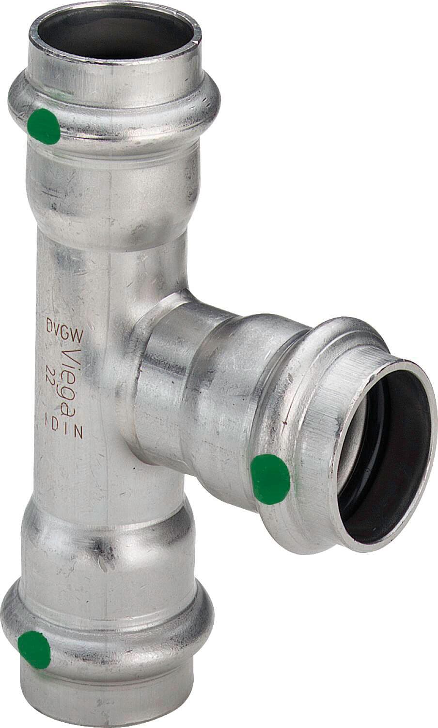 T REDUIT 35-28-35MM SANPRESS INOX VIEGA