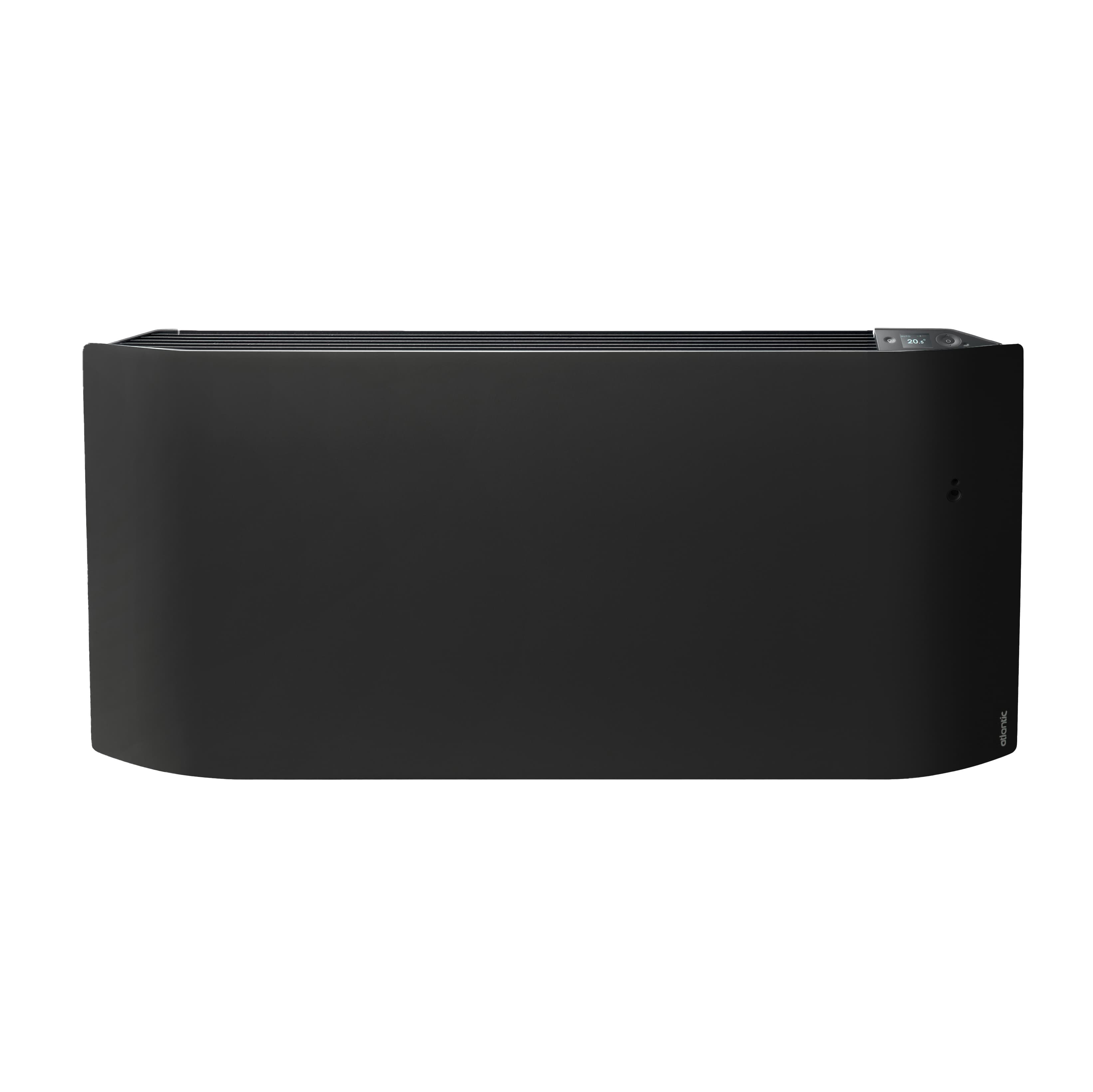 RADIATEUR ELECTRIQUE MURAL NOIR AVEC PRISE + PROGRAM 2000W-LxH:119x56,5