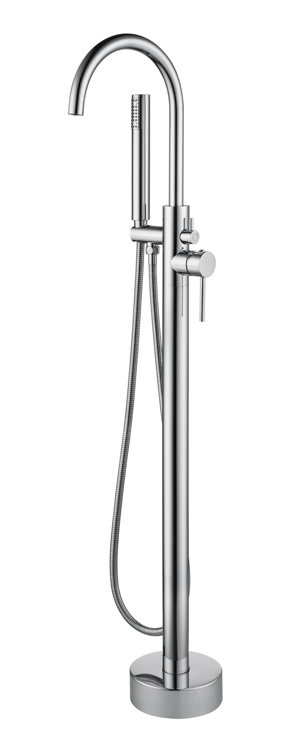 ALONI robinet de bain sur pied avec douchette - chrome