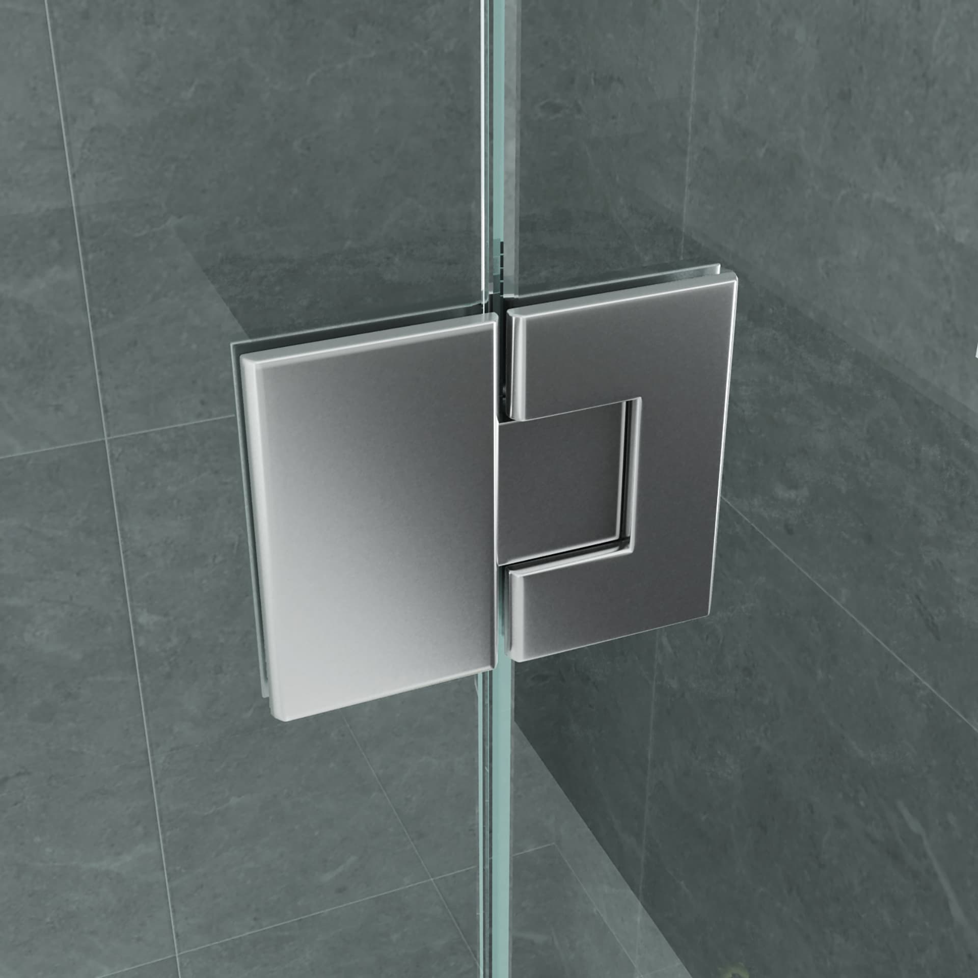 ALONI CABINE DE DOUCHE – PORTE PIVOTANTE ET PAROI LATÉRALE - 900X1200X1950MM - CHROME-VERRE CLAIR