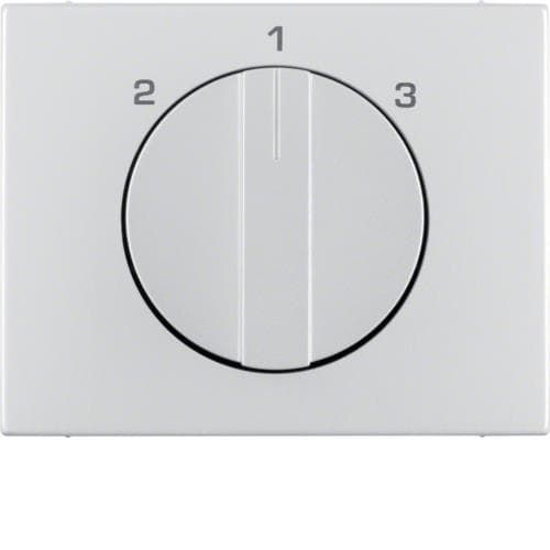 Enjoliveur avec bouton rotatif pour interrupteur 3 paliers sans position 0 K.5 Alu