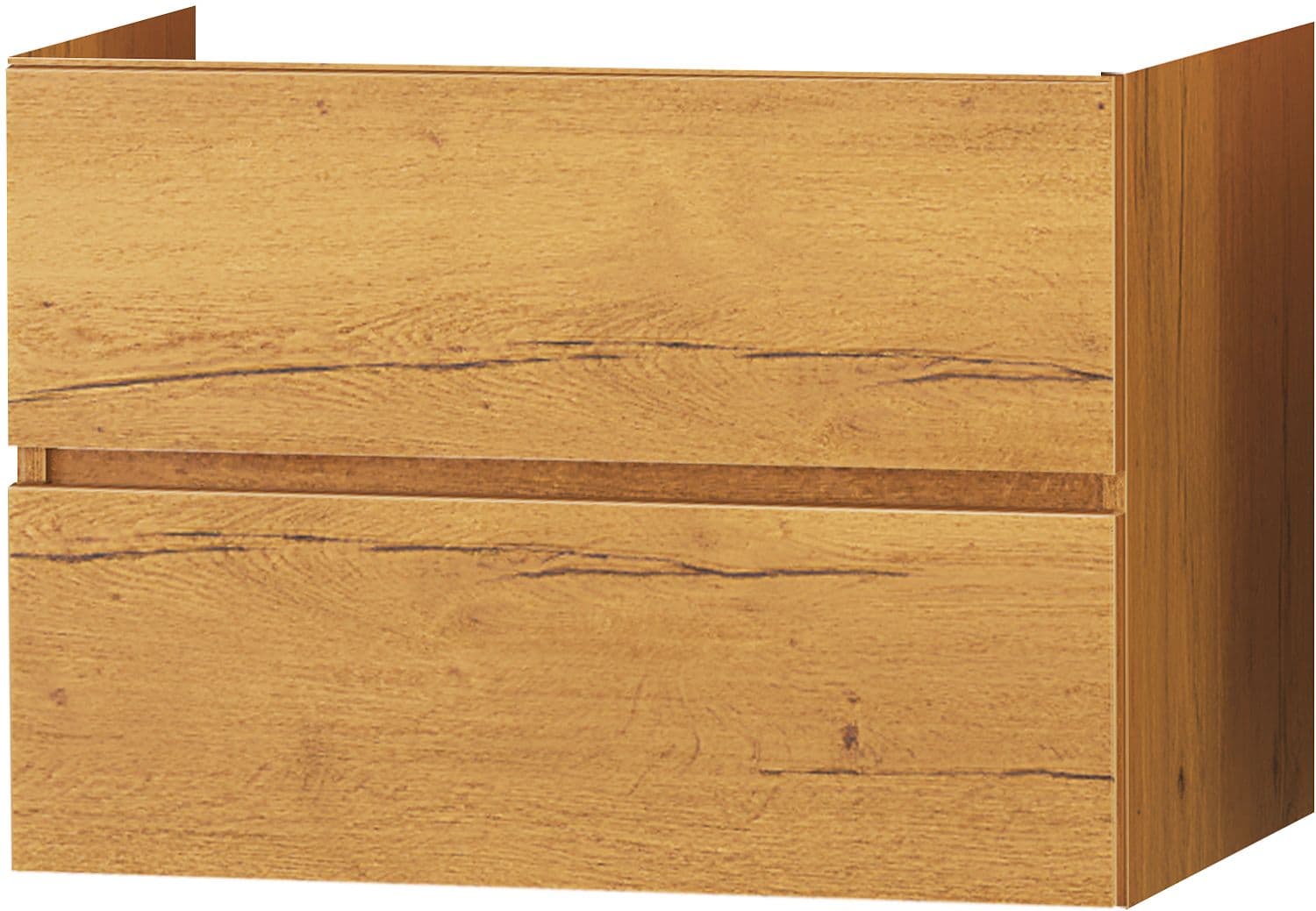 SOUS MEUBLE MOLTO 2 TIROIR 90 CHENE GOLD