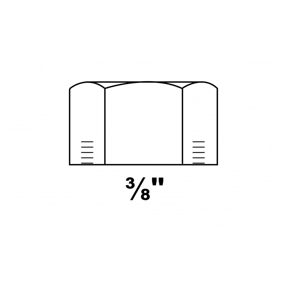 989810055 FM bouchon, galvanisé, 3/8" F, (300)