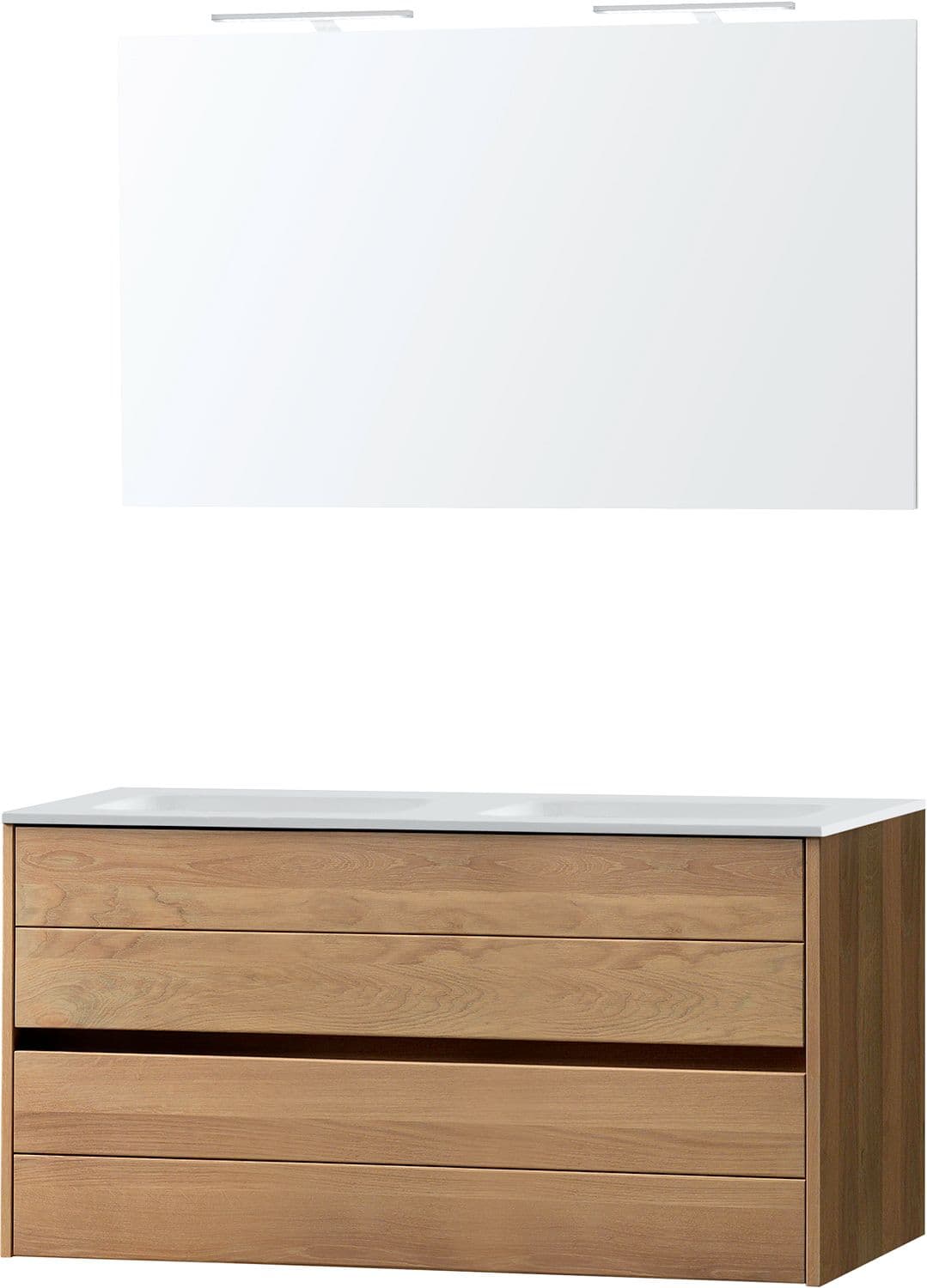 MEUBLE COMBO CHENE MASSIF 120 SOLID MIROIR
